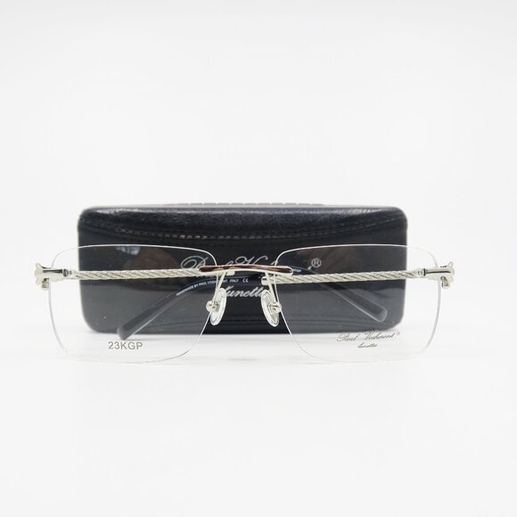 Paul Vosheront PV 3634 C1 23K Gold Plated Silver, Rimless, New Eyeglasses. - Picture 2 of 13